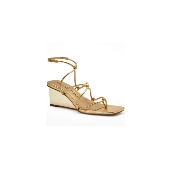 Katy Perry Irisia Knotted New Gold Sandal Sz 6 Date Night, Party, Vacation - Picture 1 of 14